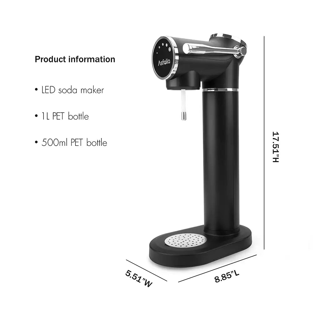 Asfolia's LED water carbonator information of outdoor set #style_outdoor set