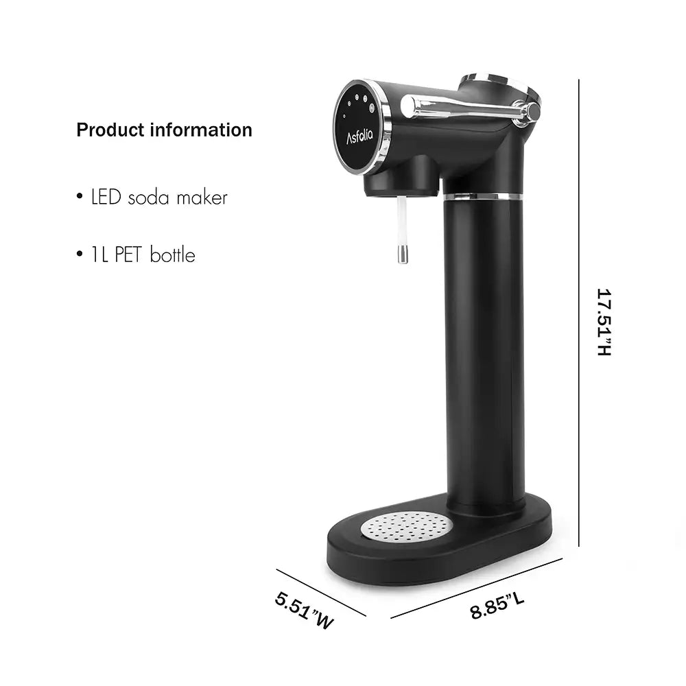 Asfolia's LED water carbonator information#style_standard