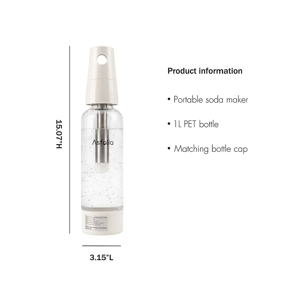 Asfolia's Bush white portable soda maker information#color_white